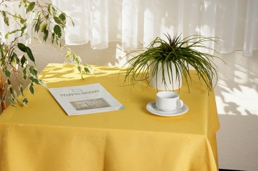 Tischdecke rund 130cm - mit Muster (schwer entflammbar nach DIN 4102 B1)