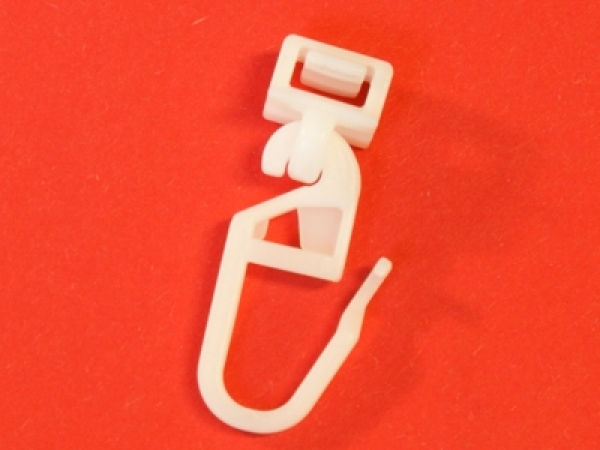 "Klick"-Gleiter mit langem Haken