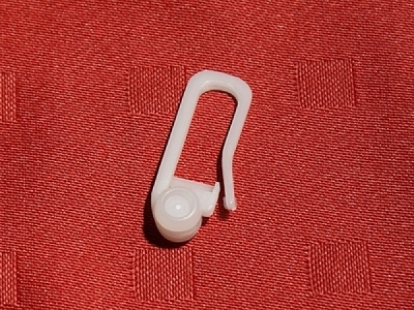 Innenlaufrolle mit langem Faltenhaken